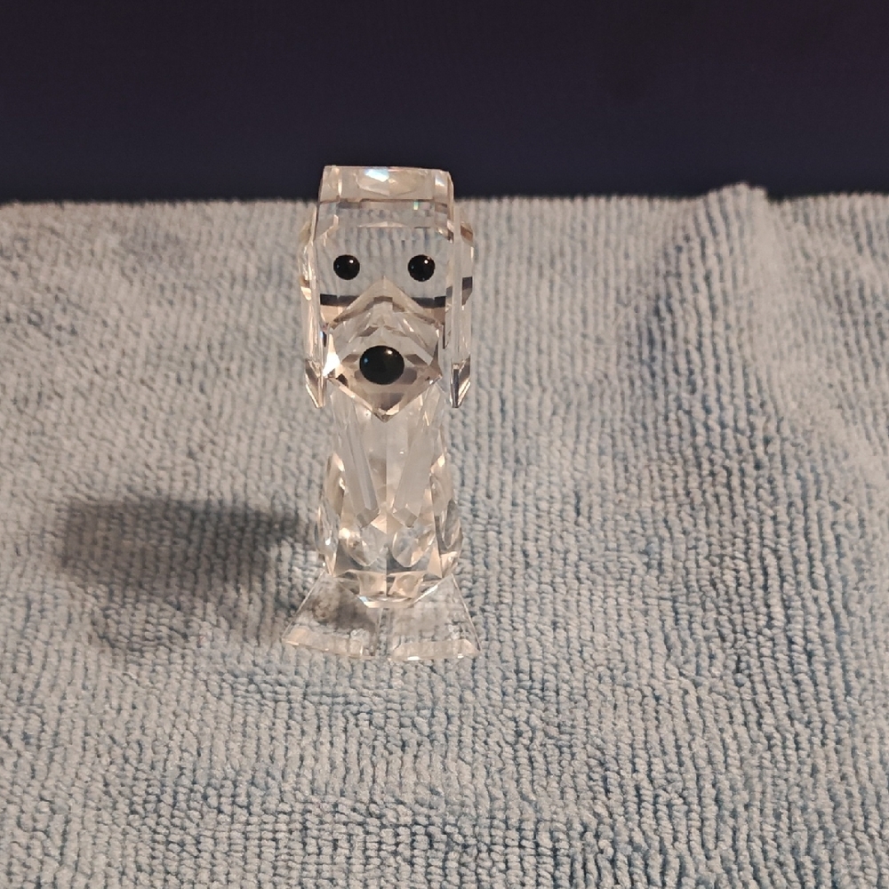 Crystal Dog Figurine